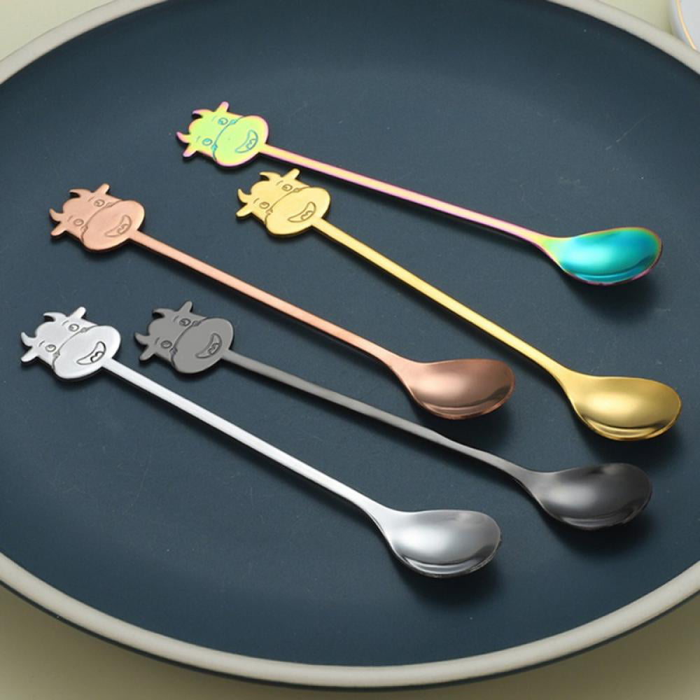 Coffee Spoon Hanging Scoop Bending Creative Creative Elegance Coffee Spoon Stainless Steel Dessert Spoon Coffee Scoop Tea Spoon