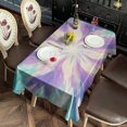 thumbnail image 2 of Tie Dye Pattern Rectangle Tablecloth 60"x120",Waterproof Polyester Rectangle Table Cloth, Wipeable Spillproof Polyester Tablecloth for Dining, Camping, Indoor and Outdoor, 2 of 6