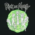 thumbnail image 2 of Rick and Morty Men's Dimension Portal Character Design Graphic Print Adult T-Shirt, 2 of 5