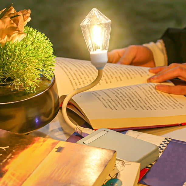 Lámpara de escritorio plegable YLOMAY con luces de lectura, iluminación de escritorio para computadora de aprendizaje, luz nocturna, lámpara de escritorio para mesita de noche, lámpara de trabajo