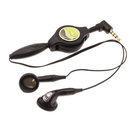 Retractable Earphones for Nokia C200/C100 Phone - Headphones Hands-free Headset 3.5mm w Mic Earbuds Earpieces D2L for Nokia C200/C100 Models
