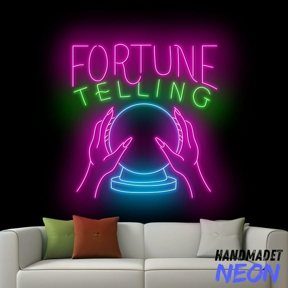 Handmadetneonsign Fortune Telling Neon Sign, Fortune Teller Wall Art, Psychic Reading Wall Decor 046247