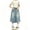 Blue-C, variant on XINXIAOO Kids Girls Denim Skirt Summer Elastic Waist Casual Jean Skirt Skirts for Girls 4-5 Years