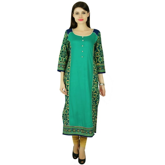 Phagun Kurta Tie Dyed Rayon Women Ethnic Kurti Top Tunic Dress
