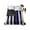 Blue, White, variant on King Size Flat Sheet Only, Blue American Flag Soft Brushed Microfiber Bed Sheets, Black White Stripe US Flag Retro Wooden Hotel Quality Breathable Bedding Top Sheet, Easy Care, 105"x98"