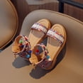 thumbnail image 6 of NOKIO Girls' Boho Sandals Girls' Summery Sandals Kids' Casual Sandals Girls' Beach Sandals Ethnic Style Girls' Sandals Baby Toddler Sandals Soft Soled Children's Sandals Children's Roman Sandals, 6 of 9