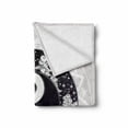thumbnail image 2 of Mystic Soft Flannel Fleece Throw Blanket, Yin-Yang with Round Pattern Represents the Universe Boho Design, Cozy Plush for Indoor and Outdoor Use, 50" x 60", Black White Beige, by Ambesonne, 2 of 6
