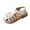 White, variant on JnBQdnc Girls Sandals,Summer Sandal Sale Toddler Sandles Girls Jelly Sandals Rubber Sole Closed Toe Princess Flat Flower Summer Shoes