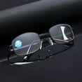 thumbnail image 2 of Reading Glasses for Women Men Under $10, Blue Light Blocking Progressive Bifocal, Foldable Metal Frame, Computer Readers - Anti Glare Multifocus with Smart Focus Transition,Magnification1.5 Black, 2 of 8