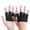 Black, variant on Workout Gloves With Grip Silicone Dot Stretchy Spandex Fabric For Fitness Yoga