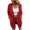 Red, variant on Lilgiuy Womens Casual Solid Color Loose Knit Top Long Sleeve Cardigan Sweater V-Neck SweaterBlue6 Winter Fashion 2022