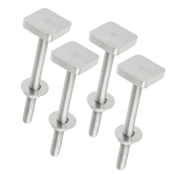 Unique Bargains Car Roof Rack T Shaped Slot Bolt M6 W/ Nuts Washer T Shaped Track Bolts Roof Rack Bolt (Pack of 4)