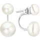 thumbnail image 1 of Fong Fong Women's Double Pearl Earrings 25 Sterling Silver Double Pearl Earring Pearl Front Back Freshwater Cultured Pearl 7mm/9mm Stud Earrings, 1 of 5