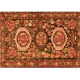 thumbnail image 1 of Ahgly Company Indoor Rectangle Medallion Orange Traditional Area Rugs, 7' x 9', 1 of 1