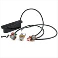 thumbnail image 2 of Arnés de Precableada de Bobina Única Cerrada con Control de Volumen para Guitarra Eléctrica de Guitarra Negra con Línea, 2 of 5