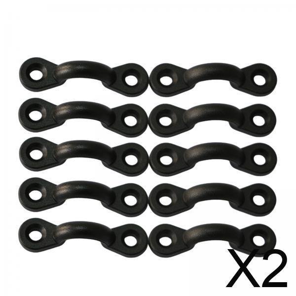 Kit De 2 X 10 Piezas De Almohadillas Para Kayak, Lazos De Para , Botes Y Kayak, Color Negro