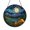 Acrylic 3.5 Inch, variant on Night Forest Camping Scene Stained Glass Style Suncatcher for Window Decor