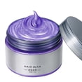 thumbnail image 2 of Hair Wax Color Dye Styling Mud Natural Hairstyle Pomade Washable Temporary Party Cosplay,Purple Hair Dye, 2 of 8