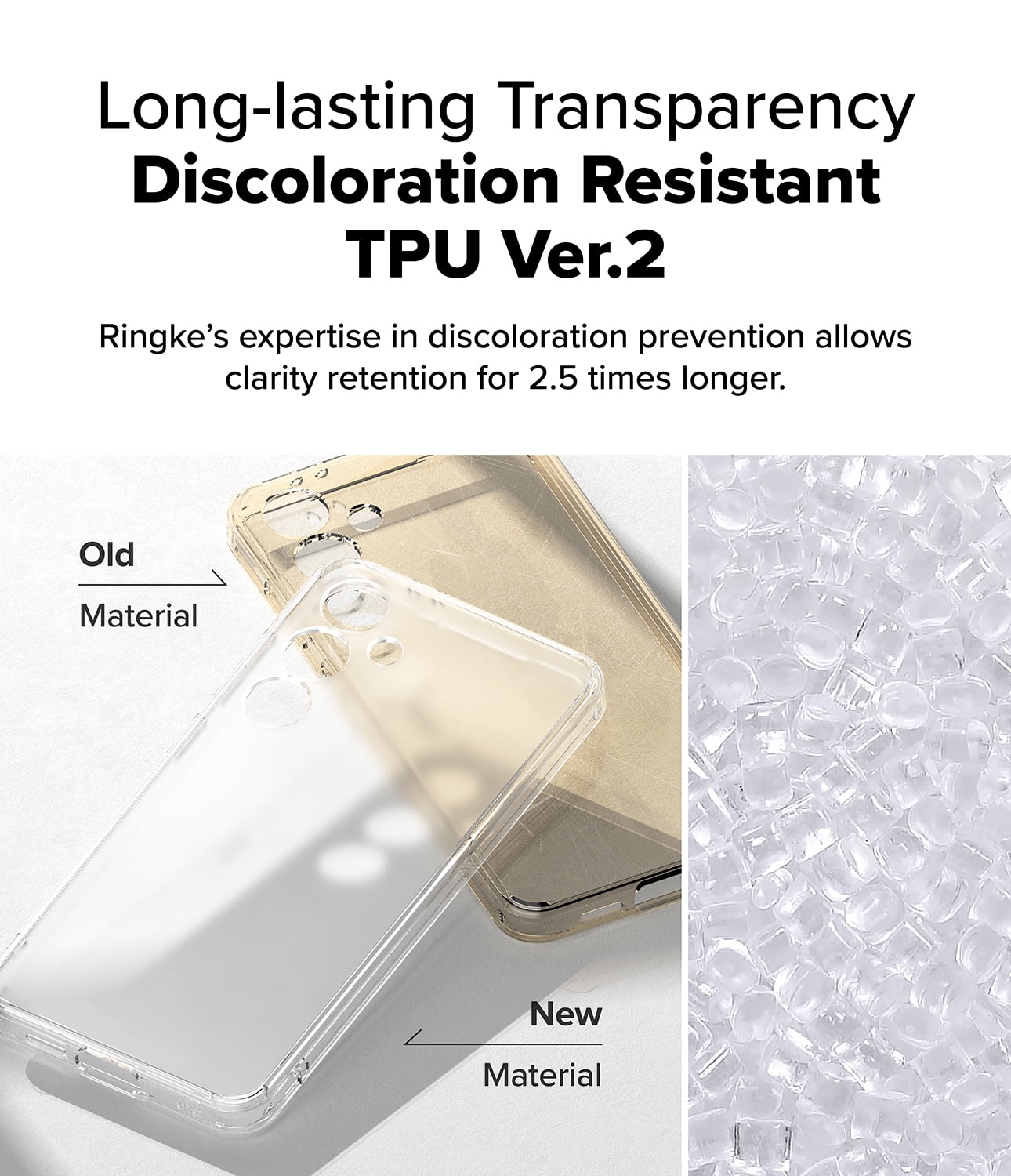 Ringke Fusion Matte for Samsung Galaxy S24 FE Case, Anti-fingerprint Translucent Coating PC Back TPU Bumper Phone Cover - Matte Clear