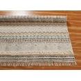 thumbnail image 3 of Casavani Indian Handwoven Cotton Durrie Beige Color Carpets Outdoor Rug 2x3 Feet, 3 of 5