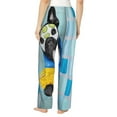 thumbnail image 3 of Picia French Bulldog Dog in a Bathtub Womens Soft Woven Cotton Elastic Waistband Sleep Pajama Pant Lounge Sleep Pant With Pockets And Drawstring-XX-Large, 3 of 9
