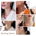 thumbnail image 3 of [Clearance] Lock Earrings for Women Hypoallergenic Stainless Steel Piercing Safety Pin Hoop Earrings Jewelry Gifts for Girlfriend Wife Birthday Christmas Valentine's Day, 3 of 7