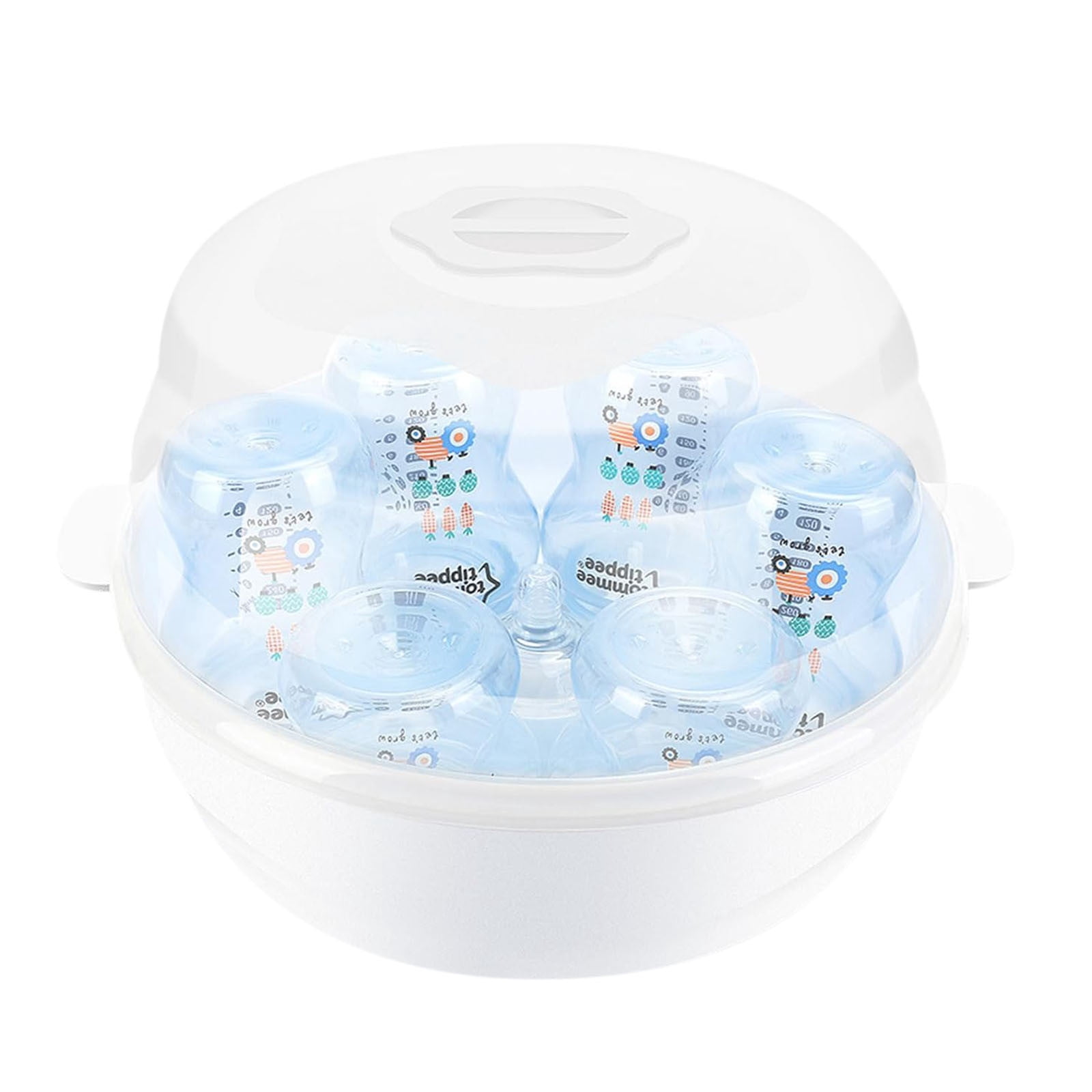 XIA0LE Microwave Steam Cleaner,Portable Feeding Bottles Cleaning,High Temperature Resistant Steamer For Breast Pump Parts, Kids Accessories, Easy Clean Design For Quick Steam