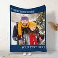 thumbnail image 3 of Custom Photo Collage Blanket for Family, Customized Bed Blanket with 10 Pictures & Text for Best Friends Kids Personalized Your Own Photos on Throw Blanket for Birthday Memorial Gifts, 3 of 6