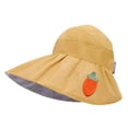 thumbnail image 2 of Sombrero de verano para mujer, sombrero de para el sol, sombrero de pesca plegable para exteriores, sombrero de playa Amarillo Yuyangstore Sombrero de sol para mujer, 2 of 8