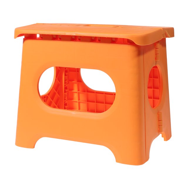 EeaseCA 1Pc Small Foldable Stool Portable Folding Taboret Pure Color Folding Stool for Home Office Bathroom (Yellow)