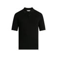 thumbnail image 5 of Free Assembly Men's Textured Sweater Polo with Short Sleeves, Sizes S-3XL, 5 of 6