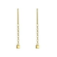 thumbnail image 2 of Anvazise Fashion Women Small Geometric Cube Long Dangle Chain Earrings Party Jewelry Yellow Golden, 2 of 13