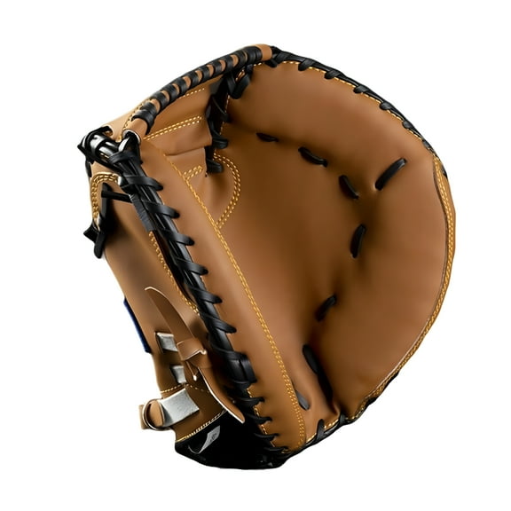 BESTSKY Baseball Glove Durable PU Leather Baseball And Softball Catcher's Beginner Play Training Youth Adults Practice Outdoor Sports Brown