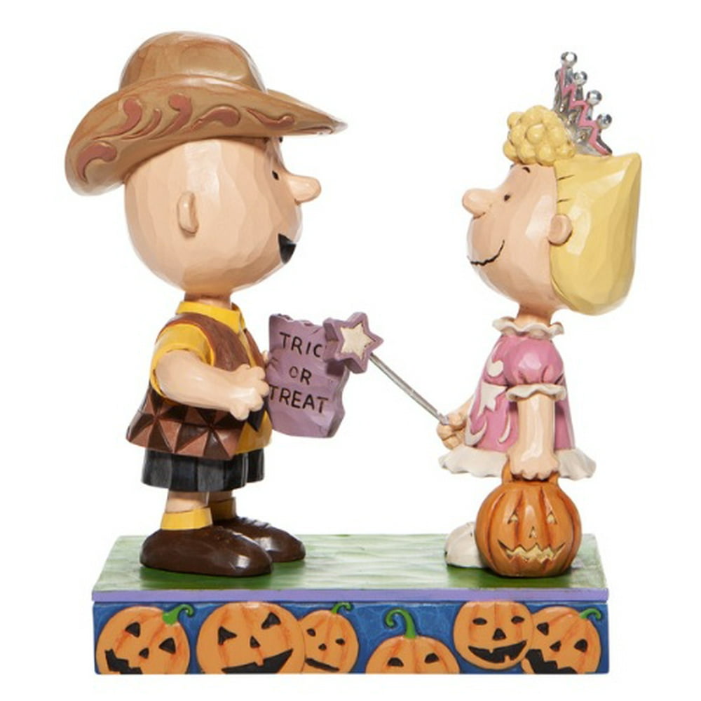 Peanuts Jim Shore Snoopy Charlie Brown/Sally Halloween Trick or Treat #6006944 - Walmart.com