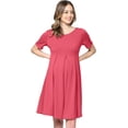 thumbnail image 2 of SURJDE Robe de Maternité Formelle pour Femme avec Plis à l'Avant et à l'Arrière, 2 of 6