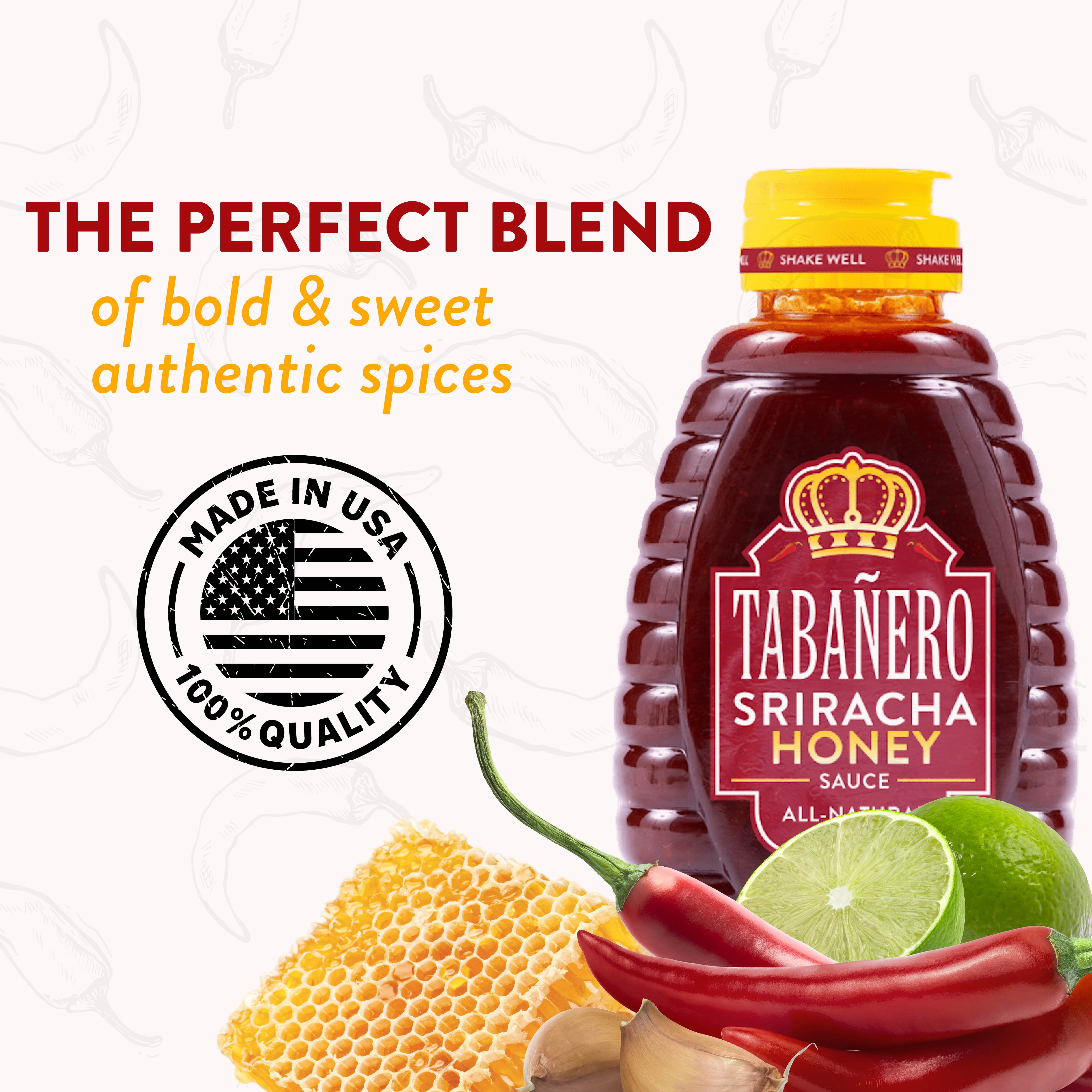 Tabanero Sriracha Honey - 12 oz. Bottle