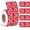 Red, variant on 500 count 2026 Year Stickers File Folder Year Labels Rectangle Coded Colored Year Stickers Self Adhesive Year Labels Tab File Folders Office Supplies, 1 Roll, 3/4" x 1-1/2"(Red)