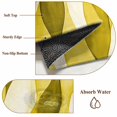 thumbnail image 6 of Round Rugs 3Ft, Yellow Stripes Round Area Rug Washable Indoor Throw Carpet, Retro Farmhouse Gradient Ripple Pattern Small Non Slip Circle Rug for Bedroom Living Room Home Decor Aesthetic, 6 of 8