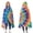 Rainbow Tie Dye, variant on Wearable Blanket,Colorful Tie Dye Mandala Pattern Hooded Wearable Flannel Blanket for Adults & Teens,Winter Poncho Shawl Wrap Cape Cozy Anti-Pill,50"x60"