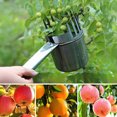 thumbnail image 4 of Metal Fruit Picker Light-weight Fruit Picking Tool with Bag or Cup Fruit Collection Tool for Harvesting Jujube Blueberries Longans, 4 of 8