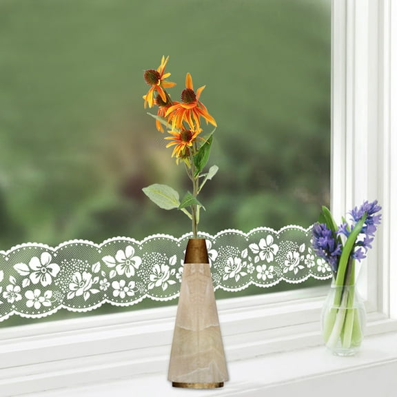 5 Heads Artificial Echinacea Purpurea Flower for Home Table Wedding Decoration (Orange)