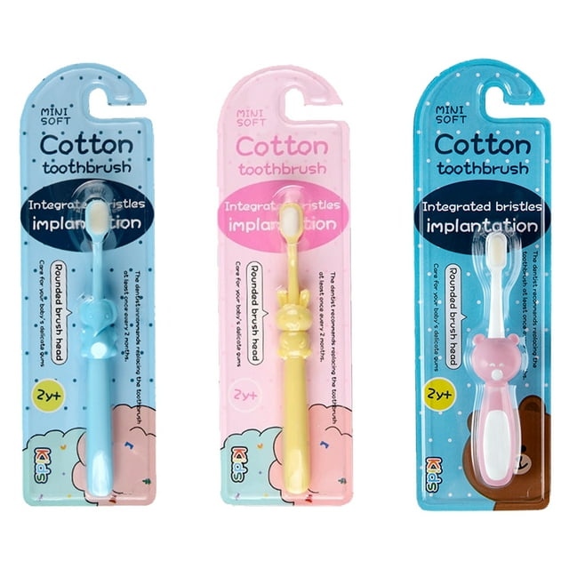 3pcs Kids Toothbrushes Cartoon Toddlers Toothbrushes Bristle Toothbrushes for Kids