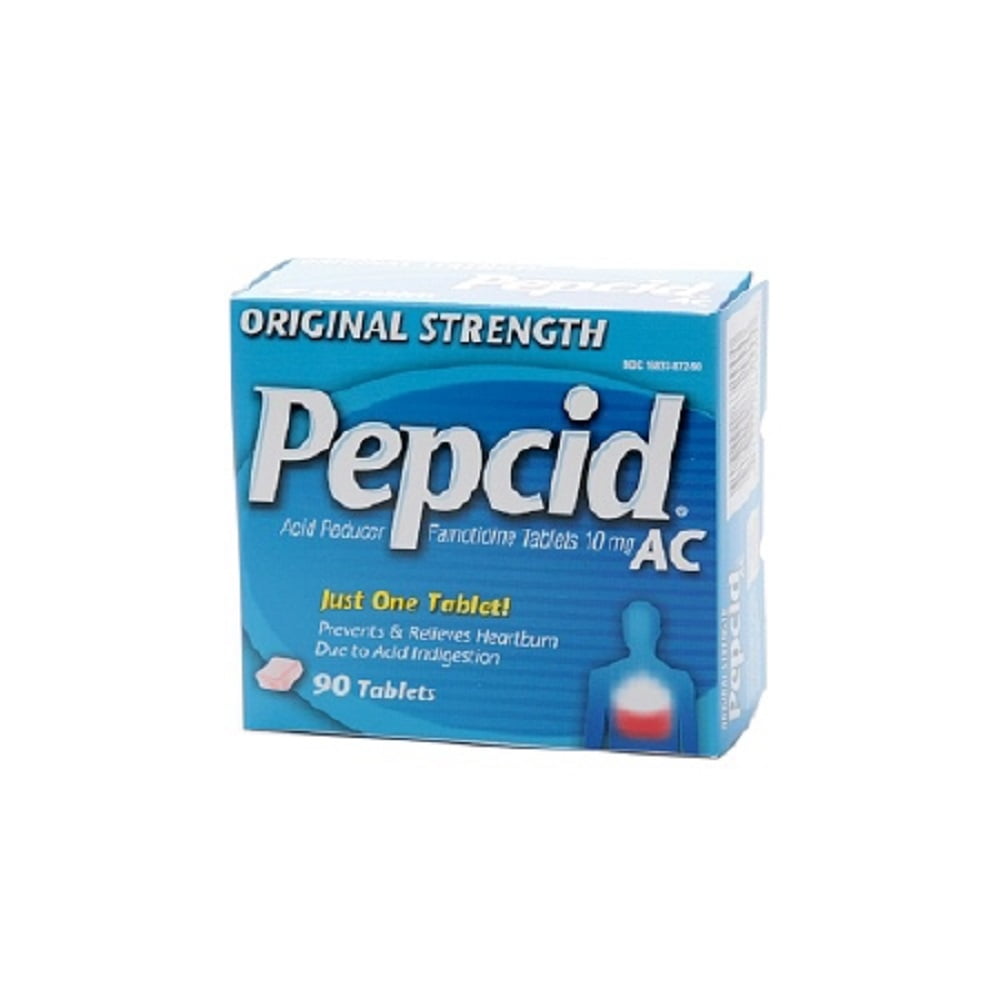 Pepcid AC Antacid 10 mg Strength Tablet 1 Bottle