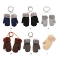 thumbnail image 3 of 2 Pcs Gants Chauds pour Enfants Temps Froid Réutilisables Portables Mitaines d'Hiver Réchauffantes pour Garçons Filles Protecteur Chauffe-Mains Décontracté Noir, 3 of 6