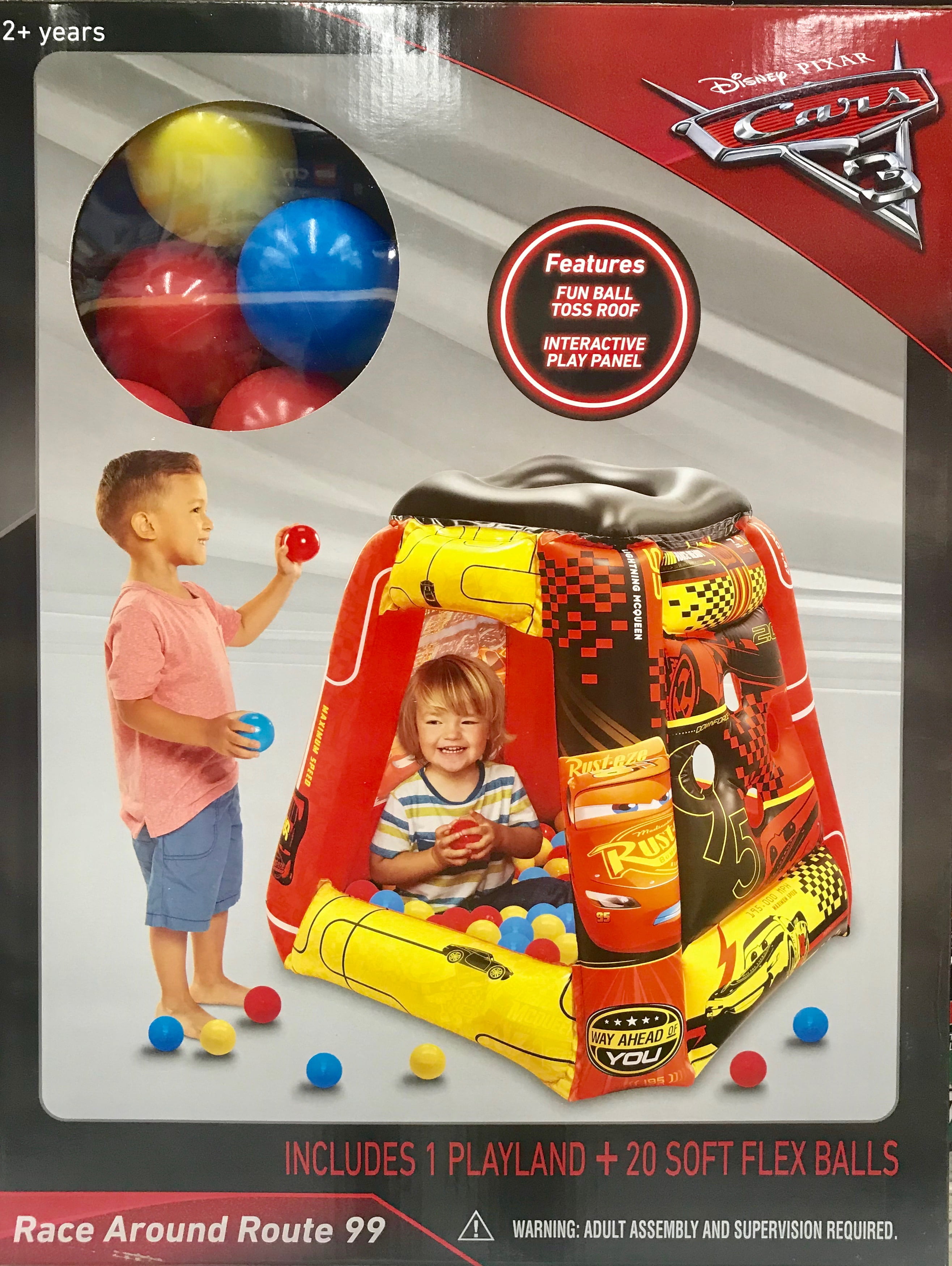 Disney Cars 3 Playland Inflatable Ballpit with 20 Balls