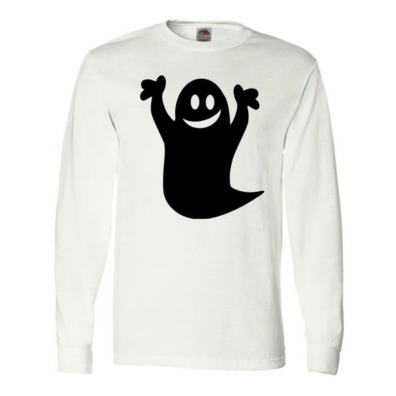 Inktastic Happy Halloween Cute Ghost Long Sleeve T-Shirt