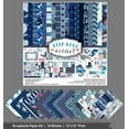 thumbnail image 3 of Inkdotpot Ocean Life Collection Double-Sided Scrapbook Paper Kit Cardstock 12"x12" Card Making Paper Pack With Sticker Sheet - 16 Pages - Blue, 3 of 4