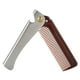 thumbnail image 2 of Peine de Bolsillo Plegable ANGGREK Acero Inoxidable Redondo para Hombre Moldeador de barba y bigote, 2 of 8