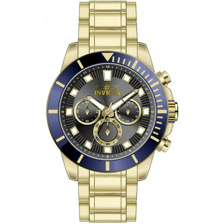 INVICTA Pro Diver Men 45mm Stainless Steel Gold Black dial VD54B