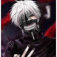 thumbnail image 2 of Anime Tokyo Ghoul Mask Ken Kaneki Hood Mask Halloween 3d Rubber Cosplay Prop, 2 of 5